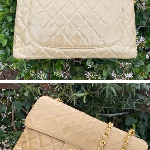 ❤️🔥FINAL SALE!!!❤️🔥CHANEL COATED CANVAS CLASSIC JUMBO SINGLE FLAP CROSSBODY - Picture 5 of 16